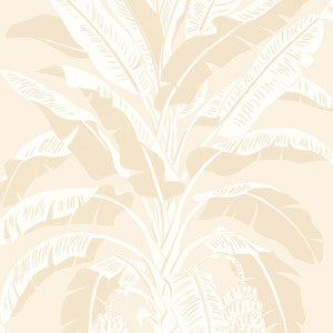Banana Tree Beige T13920 by Thibaut Wallpaper