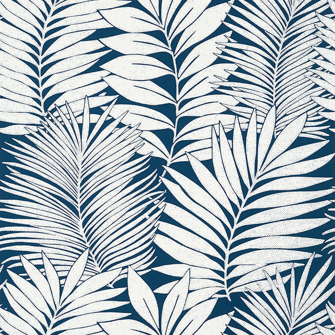 Siesta Key Navy T13930 by Thibaut Wallpaper Thibaut Wallpaper Siesta Key Navy T13930Wallpaper Palm Grove Paperweave U.S.A. </p><p>Repeat: V: 25.25 27 - Fabric Carolina -