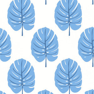 Monstera Blue T13953 by Thibaut Wallpaper