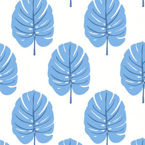 Monstera Blue T13953 by Thibaut Wallpaper