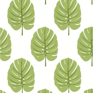 Monstera Apple Green T13955 by Thibaut Wallpaper