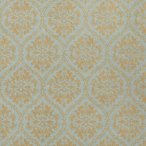 Bankun Damask Teal T14121 by Thibaut Wallpaper