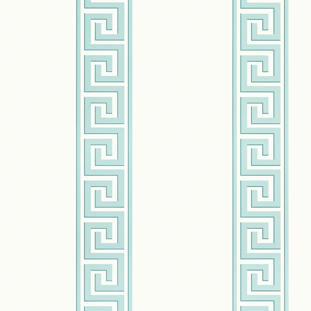 ANDREAS STRIPE - Aqua by Thibaut Wallpaper