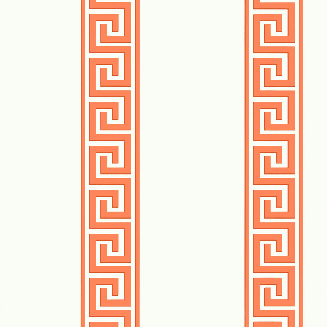 ANDREAS STRIPE - Coral by Thibaut Wallpaper