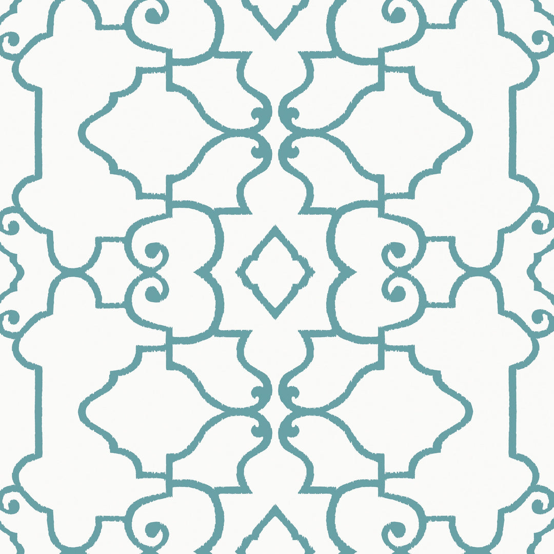 OGDEN - Turquoise by Thibaut Wallpaper
