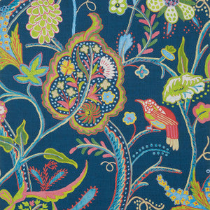 Windsor Navy T14303 by Thibaut Wallpaper