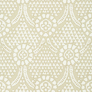 Chamomile Beige T14319 by Thibaut Wallpaper