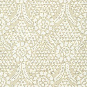 Chamomile Beige T14319 by Thibaut Wallpaper