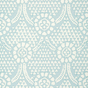 Chamomile Spa Blue T14320 by Thibaut Wallpaper