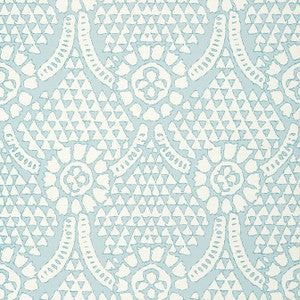 Chamomile Spa Blue T14320 by Thibaut Wallpaper