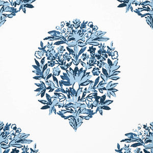 Ridgefield Blue T14322 by Thibaut Wallpaper