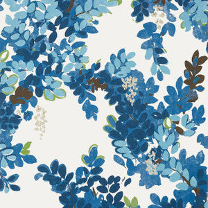 Central Park Blue and Green T14330 by Thibaut Wallpaper