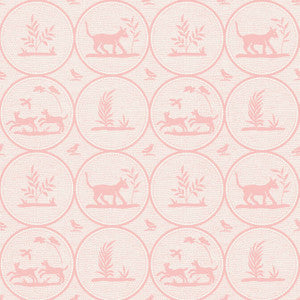 Dooley Pink T14353 by Thibaut Wallpaper