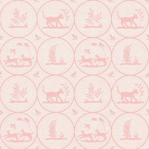 Dooley Pink T14353 by Thibaut Wallpaper