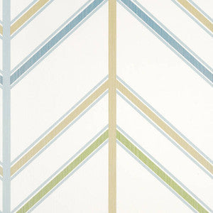 Ventura Beige and Spa Blue T14357 by Thibaut Wallpaper