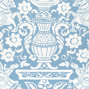 Galway Blue T14361 by Thibaut Wallpaper