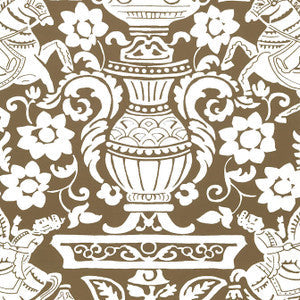 Galway Brown T14364 By Thibaut Wallpaper