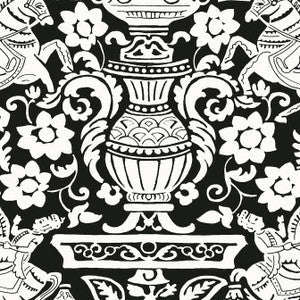 Galway Black T14365 By Thibaut Wallpaper