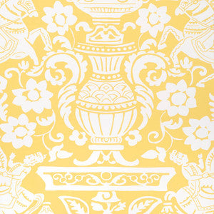 Galway Yellow T14366 by Thibaut Wallpaper