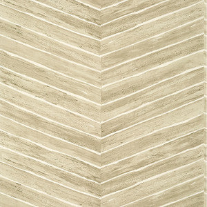 Wood Herringbone Taupe T14572 by Thibaut Wallpaper