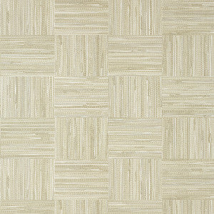 Bayshore Basket Taupe T14590 by Thibaut Wallpaper