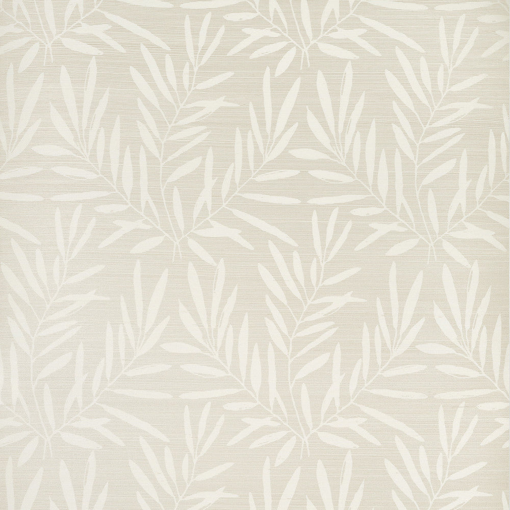 Thibaut Wallpaper Summer Leaves Beige T15802  Wallpaper Sisal  U.S.A </p><p>Repeat: H: , V: 27.5  (69.85 cm) 36 in  (91.44 cm) - My Fabric Connection -