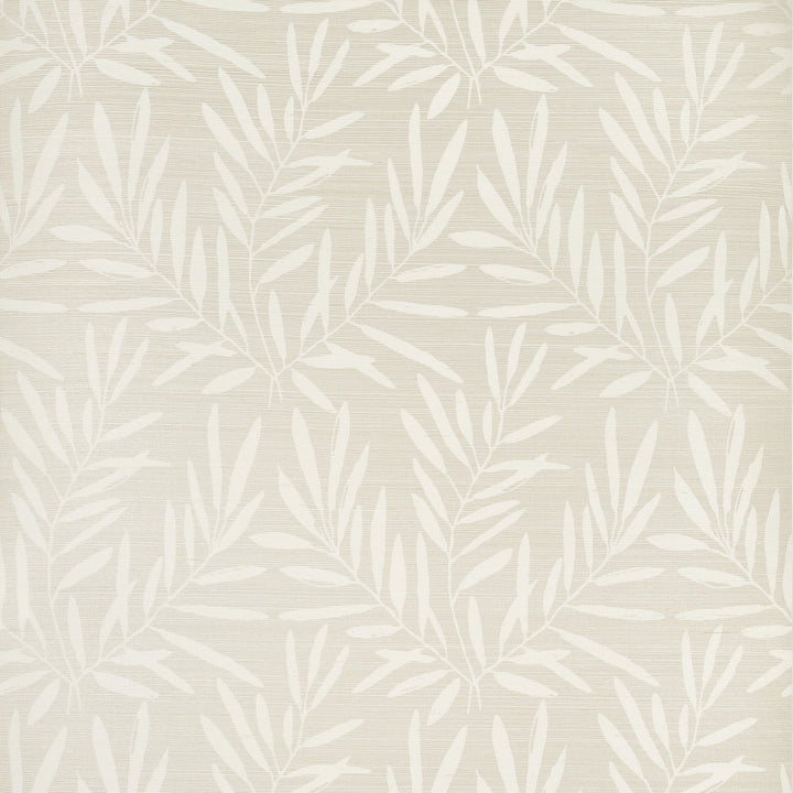 Thibaut Wallpaper Summer Leaves Beige T15802  Wallpaper Sisal  U.S.A </p><p>Repeat: H: , V: 27.5  (69.85 cm) 36 in  (91.44 cm) - My Fabric Connection -