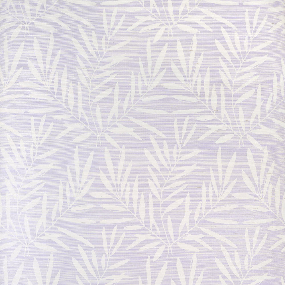 Thibaut Wallpaper Summer Leaves Lavender T15805  Wallpaper Sisal  U.S.A </p><p>Repeat: H: , V: 27.5  (69.85 cm) 36 in  (91.44 cm) - My Fabric Connection -