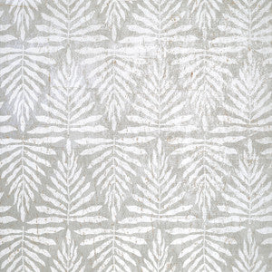Thibaut Wallpaper Gasparilla Metallic Silver and White T15813 