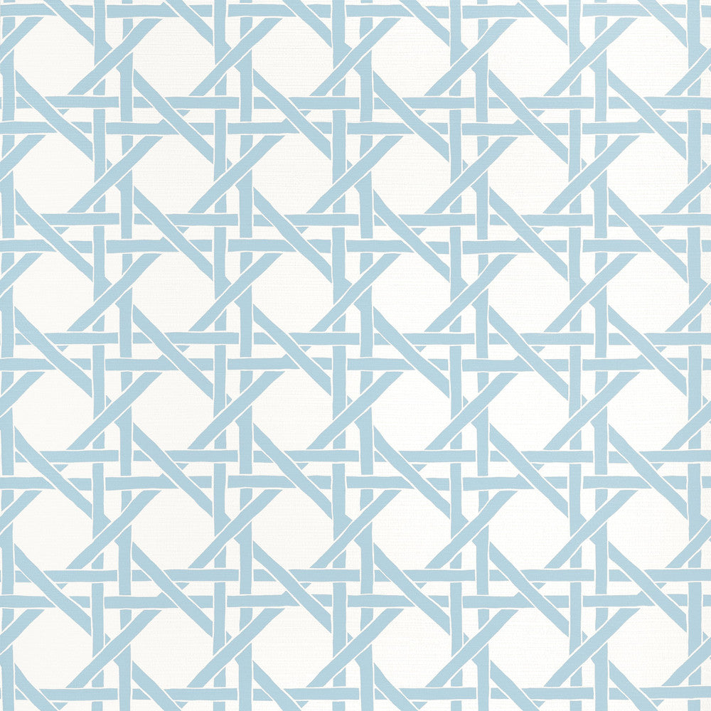 Thibaut Wallpaper Canary Trellis Light Blue T15815  Wallpaper Non-Woven Vinyl Wallpaper  U.S.A </p><p>Repeat: H: , V: 9  (22.86 cm) 27 in  (68.58 cm) - My Fabric Connection -