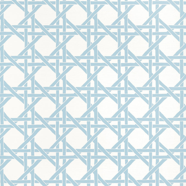 Thibaut Wallpaper Canary Trellis Light Blue T15815  Wallpaper Non-Woven Vinyl Wallpaper  U.S.A </p><p>Repeat: H: , V: 9  (22.86 cm) 27 in  (68.58 cm) - My Fabric Connection -