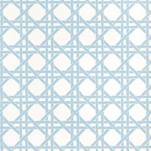 Thibaut Wallpaper Canary Trellis Light Blue T15815 