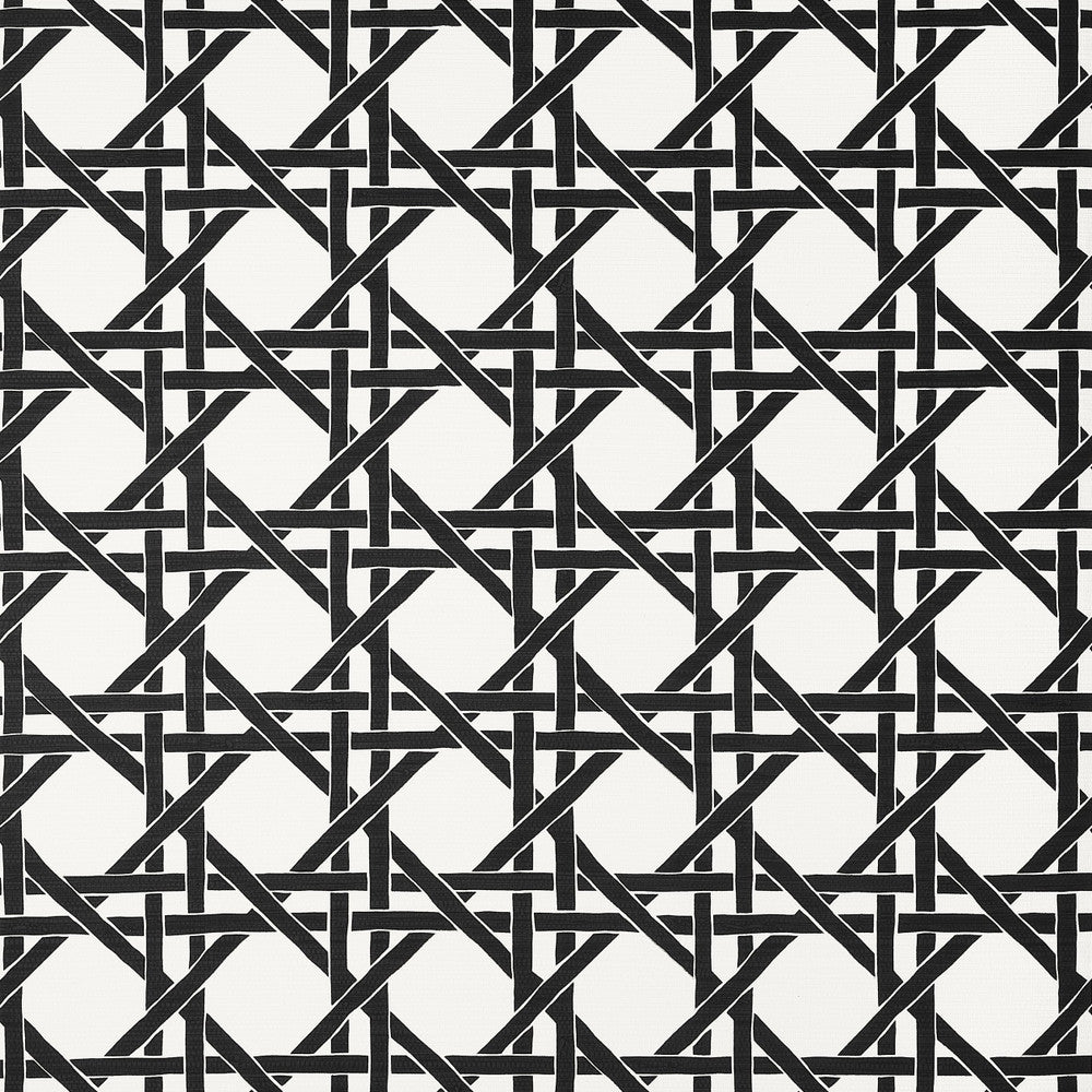Thibaut Wallpaper Canary Trellis Black T15816  Wallpaper Non-Woven Vinyl Wallpaper  U.S.A </p><p>Repeat: H: , V: 9  (22.86 cm) 27 in  (68.58 cm) - My Fabric Connection -