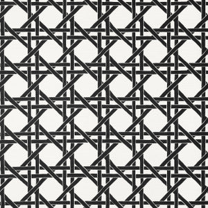 Thibaut Wallpaper Canary Trellis Black T15816 
