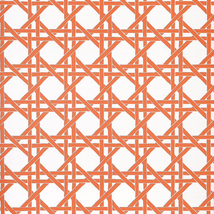 Thibaut Wallpaper Canary Trellis Coral T15818  Wallpaper Non-Woven Vinyl Wallpaper  U.S.A </p><p>Repeat: H: , V: 9  (22.86 cm) 27 in  (68.58 cm) - My Fabric Connection -