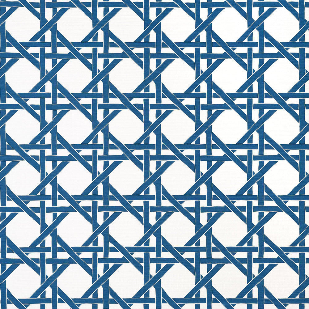 Thibaut Wallpaper Canary Trellis Navy T15821  Wallpaper Non-Woven Vinyl Wallpaper  U.S.A </p><p>Repeat: H: , V: 9  (22.86 cm) 27 in  (68.58 cm) - My Fabric Connection -