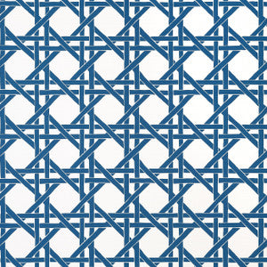 Thibaut Wallpaper Canary Trellis Navy T15821 
