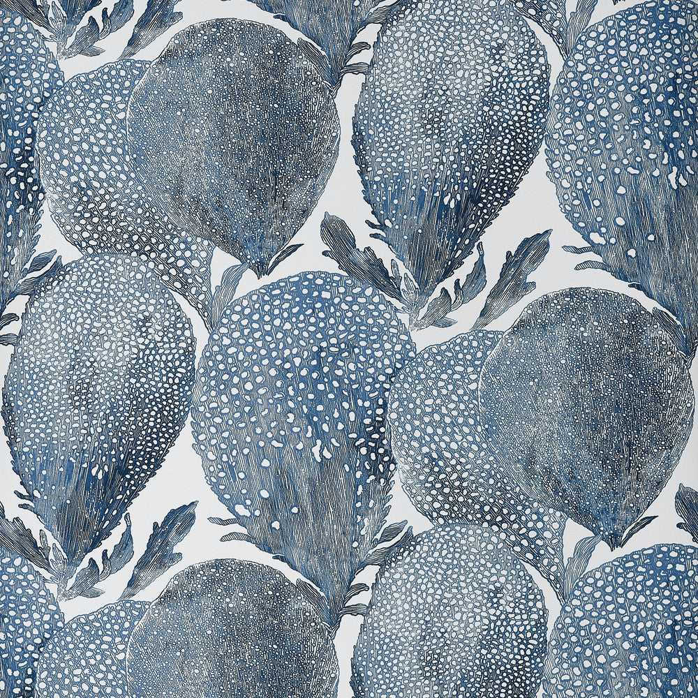 Thibaut Wallpaper Under The Sea Navy T15824  Wallpaper Non-Woven Vinyl Wallpaper  U.S.A </p><p>Repeat: H: , V: 20.75  (52.70 cm) 27 in  (68.58 cm) - My Fabric Connection -