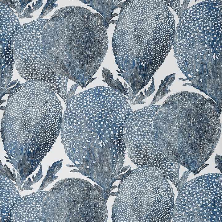 Thibaut Wallpaper Under The Sea Navy T15824  Wallpaper Non-Woven Vinyl Wallpaper  U.S.A </p><p>Repeat: H: , V: 20.75  (52.70 cm) 27 in  (68.58 cm) - My Fabric Connection -