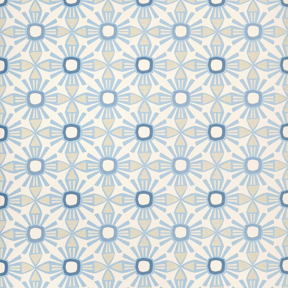 Thibaut Wallpaper Kona Blue and Beige T15830  Wallpaper Non Woven Wallpaper  U.S.A </p><p>Repeat: H: , V: 6.25  (15.88 cm) 27 in  (68.58 cm) - My Fabric Connection -