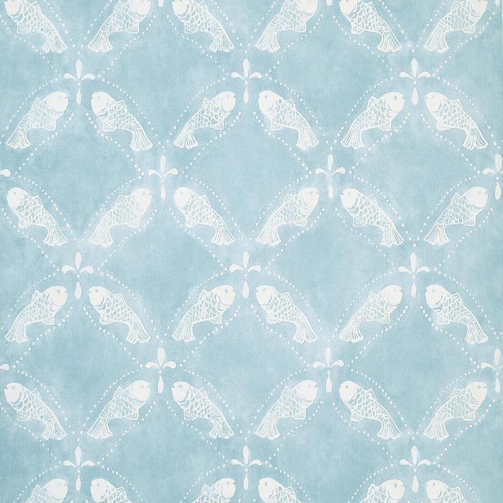 Santorini Light Blue T15835  by Thibaut Wallpaper Thibaut Wallpaper Santorini Light Blue T15835 Wallpaper ISLANDER Non-Woven Vinyl Wallpaper  U.S.A </p><p>Repeat: H: , V: 20.75  (52.70 cm) 27 in  (68.58 cm) - Fabric Carolina -