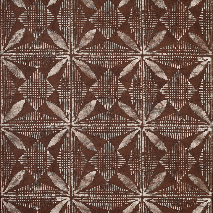 Thibaut Wallpaper Tortuga Batik Brown T15840  Wallpaper Non Woven Wallpaper  U.S.A </p><p>Repeat: H: , V: 18  (45.72 cm) 27 in  (68.58 cm) - My Fabric Connection -