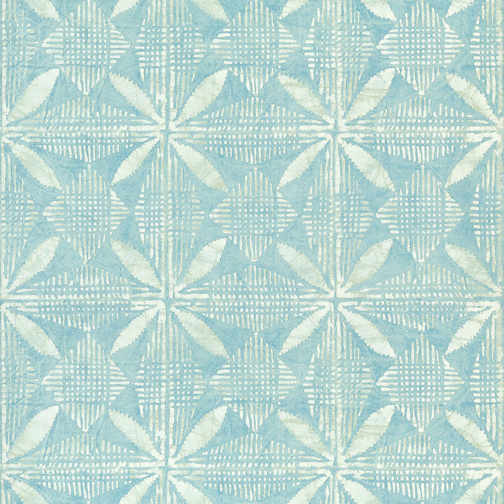 Tortuga Batik Turquoise T15841  by Thibaut Wallpaper Thibaut Wallpaper Tortuga Batik Turquoise T15841 Wallpaper ISLANDER Non Woven Wallpaper  U.S.A </p><p>Repeat: H: , V: 18  (45.72 cm) 27 in  (68.58 cm) - Fabric Carolina -