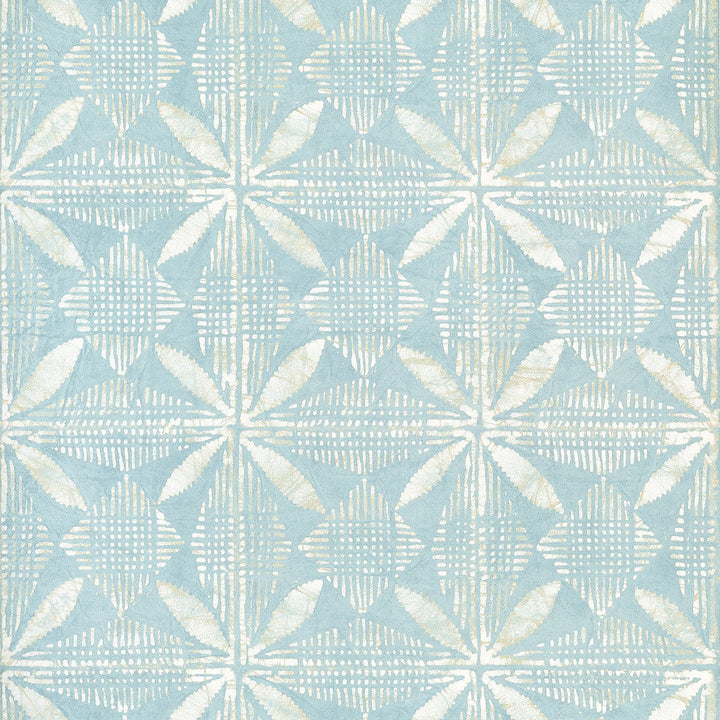 Tortuga Batik Light Blue T15842  by Thibaut Wallpaper Thibaut Wallpaper Tortuga Batik Light Blue T15842 Wallpaper ISLANDER Non Woven Wallpaper  U.S.A </p><p>Repeat: H: , V: 18  (45.72 cm) 27 in  (68.58 cm) - Fabric Carolina -