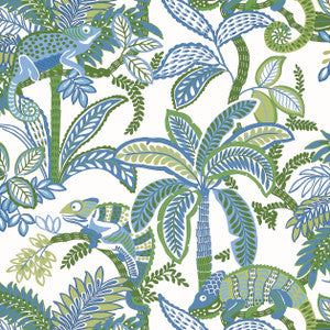 Thibaut Wallpaper Iggy Blue and Green T15845 