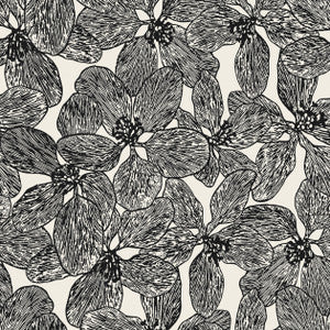 Thibaut Wallpaper Island Orchid Black and White T15848 