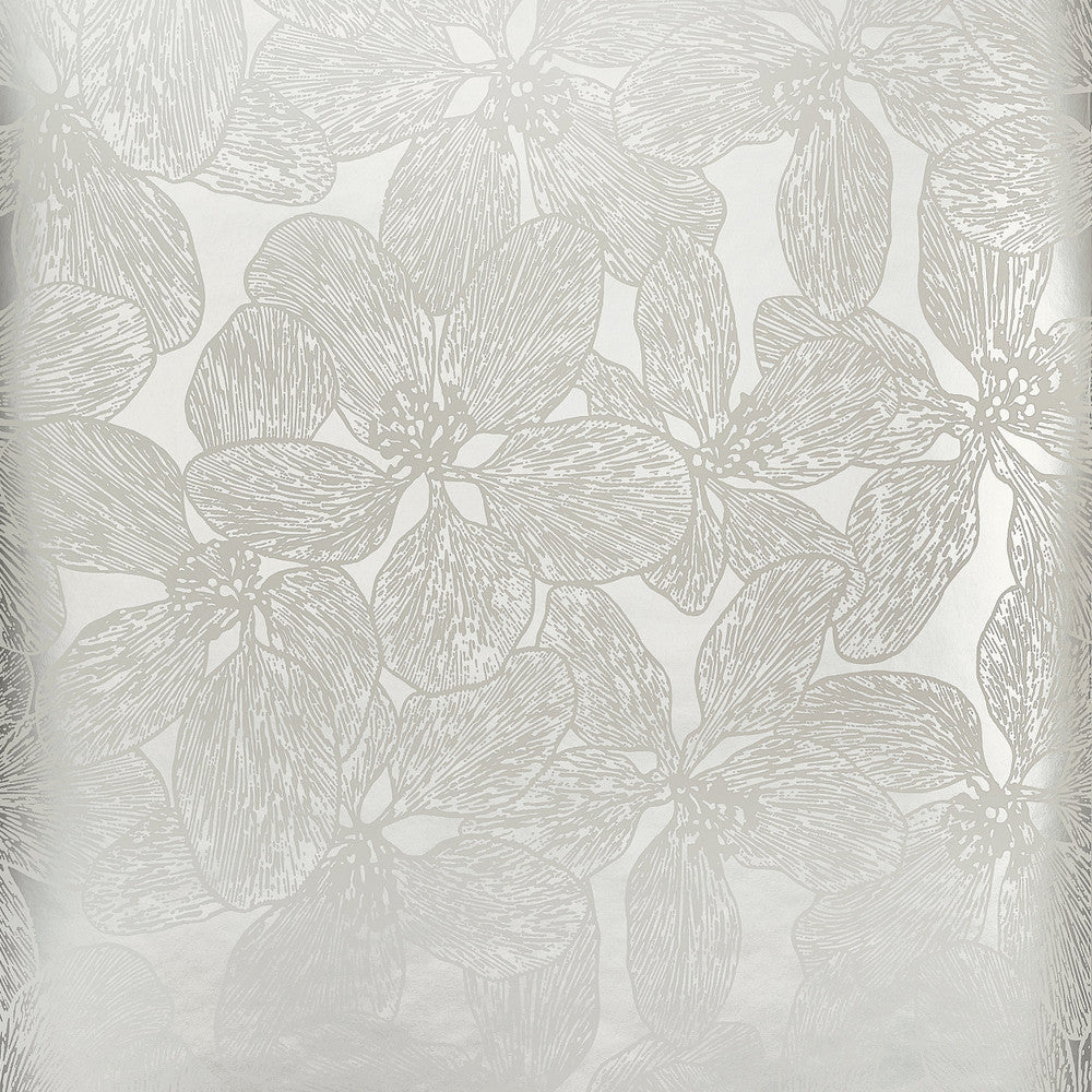 Island Orchid Metallic Silver T15850  by Thibaut Wallpaper Thibaut Wallpaper Island Orchid Metallic Silver T15850 Wallpaper ISLANDER Non Woven Wallpaper  U.S.A </p><p>Repeat: H: , V: 36  (91.44 cm) 27 in  (68.58 cm) - Fabric Carolina -