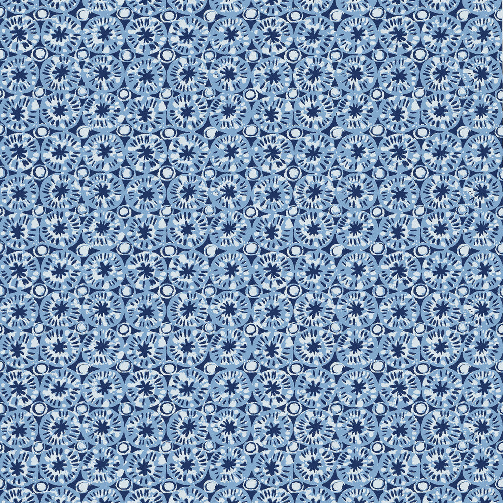 Thibaut Wallpaper Sand Dollar Blue T15855  Wallpaper Non Woven Wallpaper  U.S.A </p><p>Repeat: H: , V: 6.25  (15.88 cm) 27 in  (68.58 cm) - My Fabric Connection -