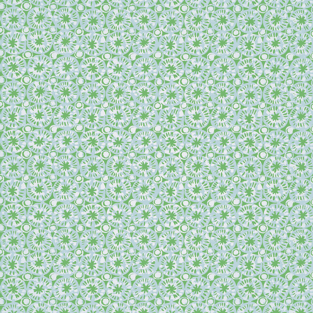 Thibaut Wallpaper Sand Dollar Green and Blue T15856  Wallpaper Non Woven Wallpaper  U.S.A </p><p>Repeat: H: , V: 6.25  (15.88 cm) 27 in  (68.58 cm) - My Fabric Connection -