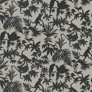 Thibaut Wallpaper St. Kitts Black and Tan T15861 